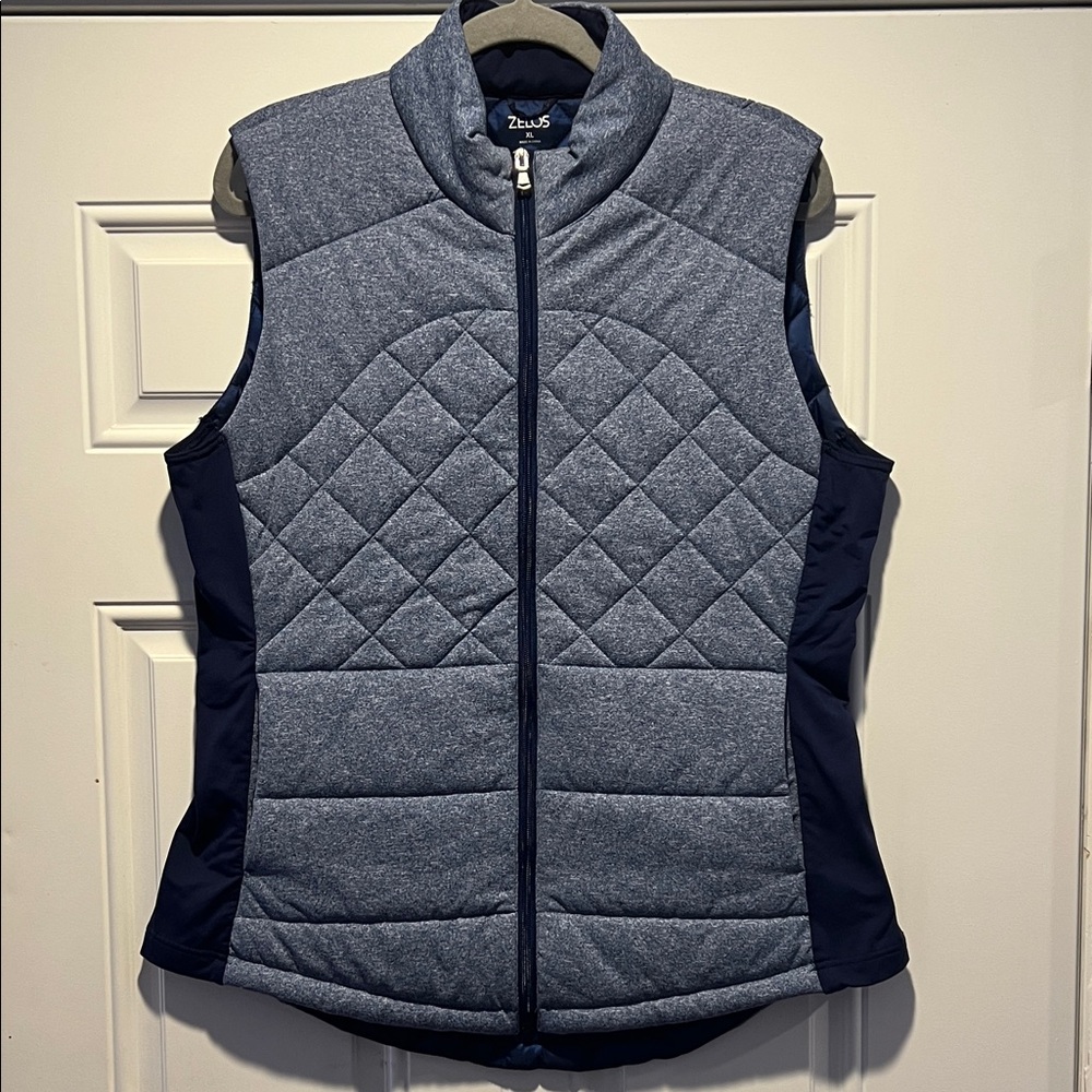 ZELOS Women’s Blue Vest Size: XL